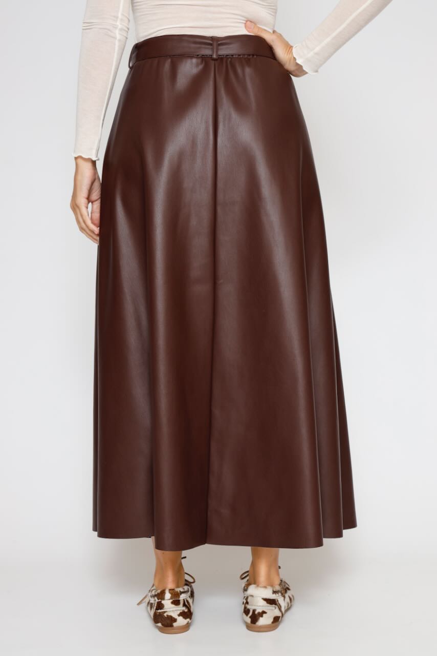 FALDA CHELSEA.7502511-CHOCOLATE