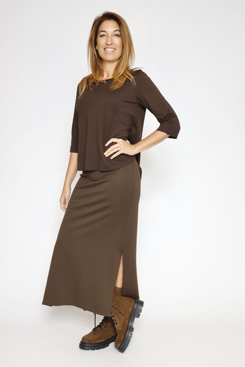 FALDA GLV6KHZ-MARRON