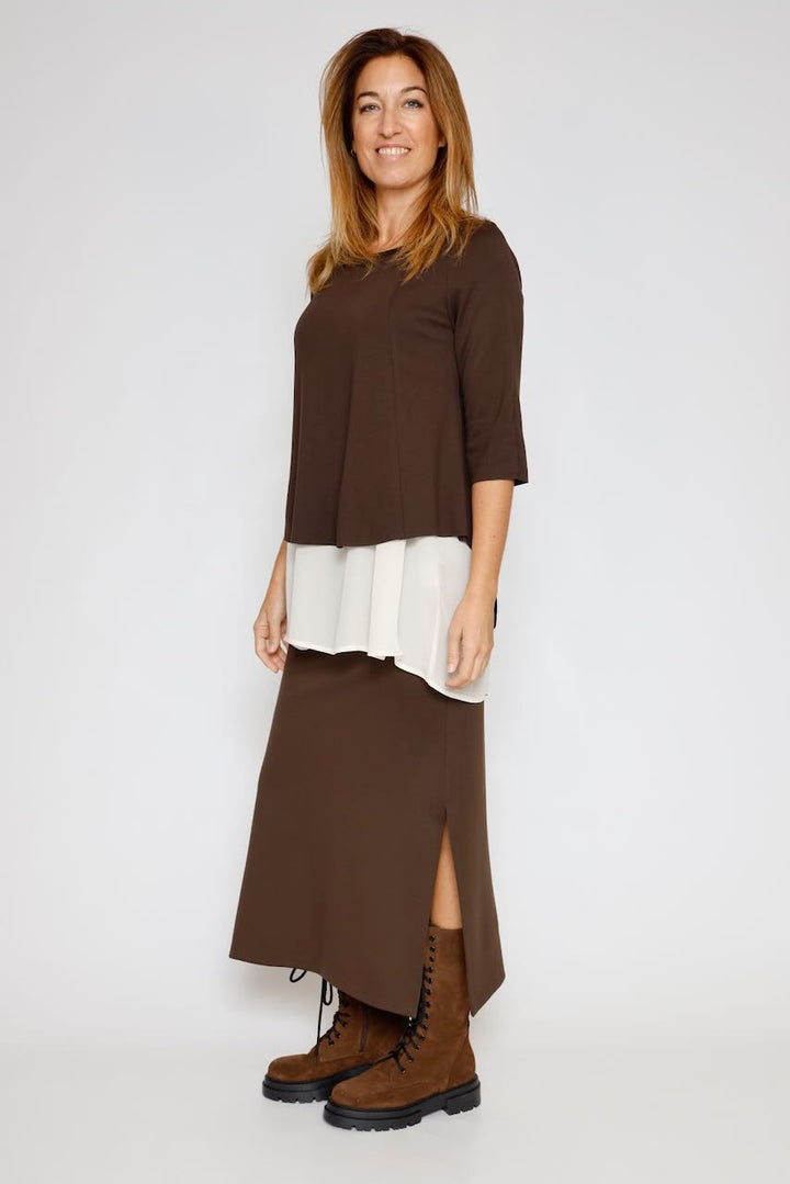 FALDA GLV6KHZ-MARRON