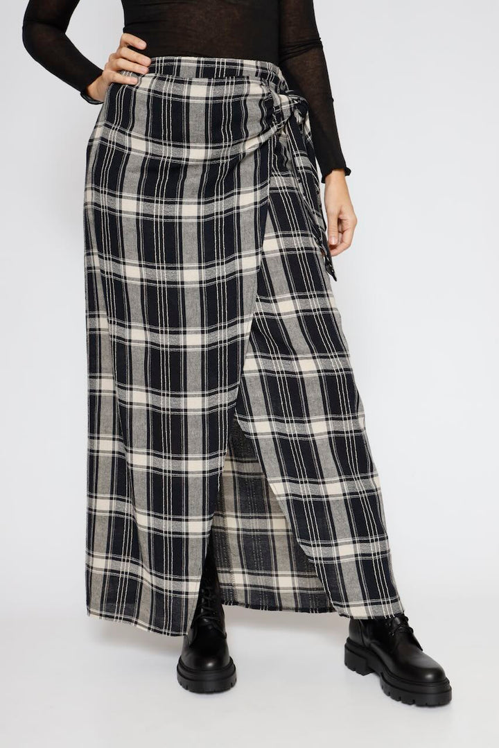 FALDA I254110-AZUL/BEIGE