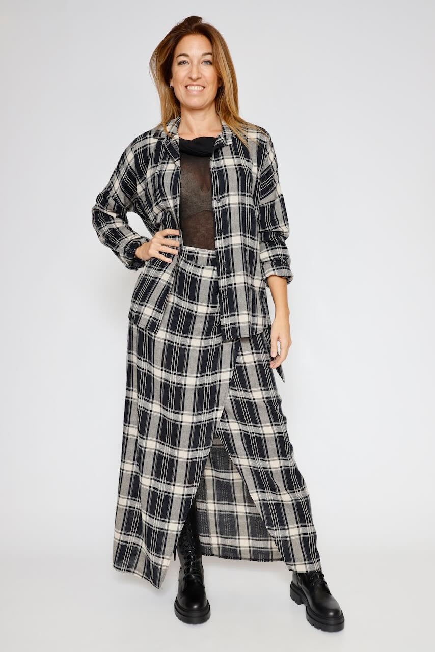 CAMISA I255114-AZUL/BEIGE