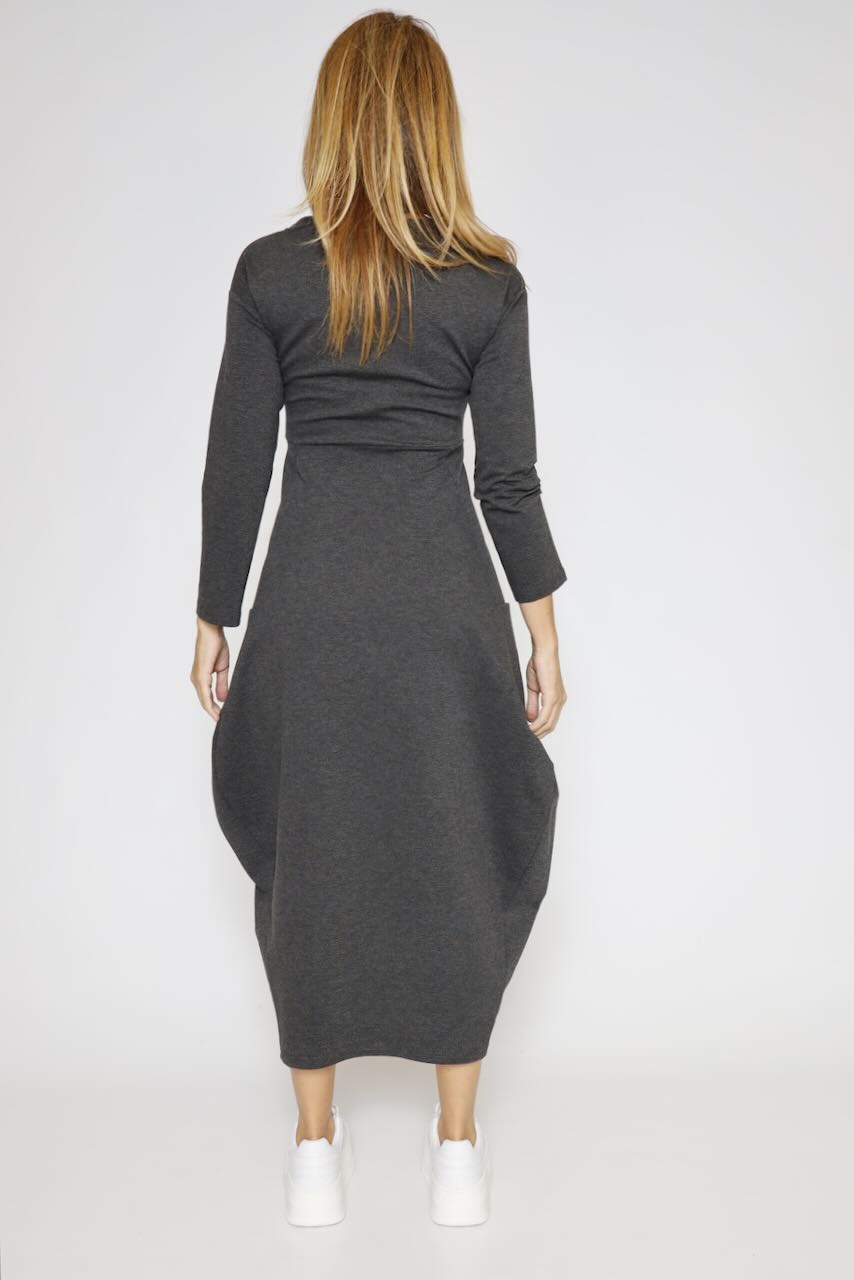 VESTIDO A25FL701-GRIS