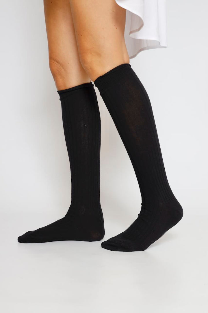 CALCETINES LARGOS BU2109-NEGRO