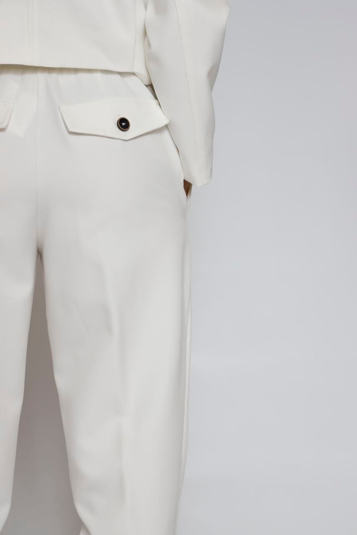 PANTALÓN CON CINTURILLA ELÁSTICA 54-5091-BLANCO