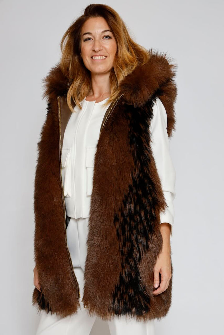 CHALECO WC4006O44501-MARRON