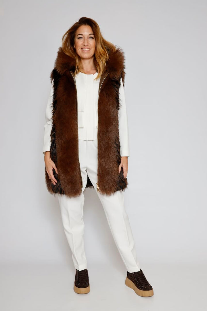 Chaqueta corta con bolsillos 54-1020-BLANCO