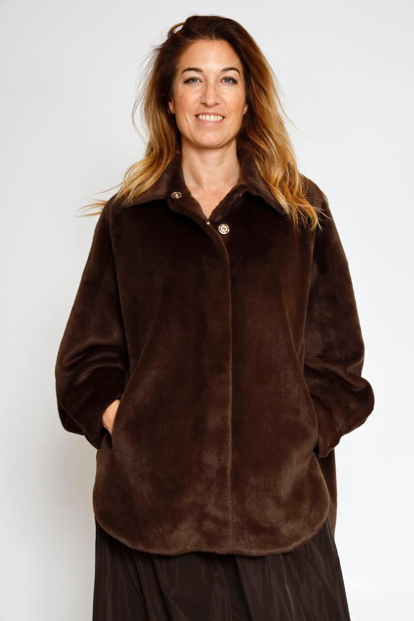 CHAQUETA CAPA BY09111-MARRON