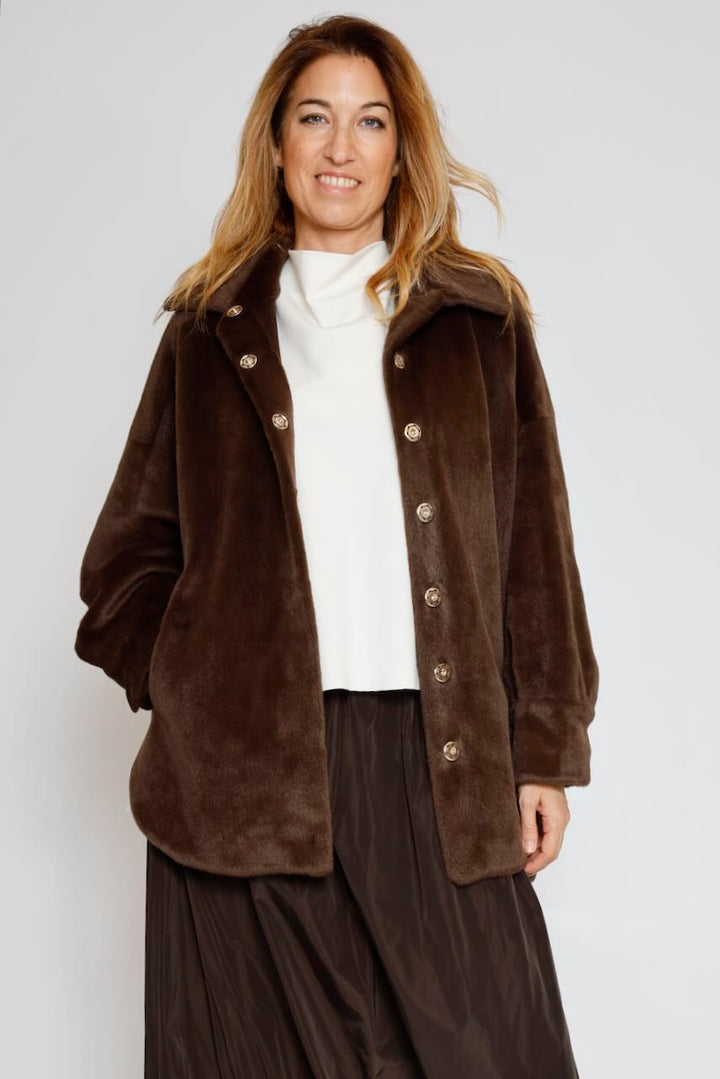 CHAQUETA CAPA BY09111-MARRON