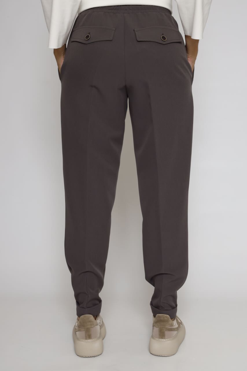 PANTALONES CON CINTURILLA ELÁSTICA 54-5091-TAUPE