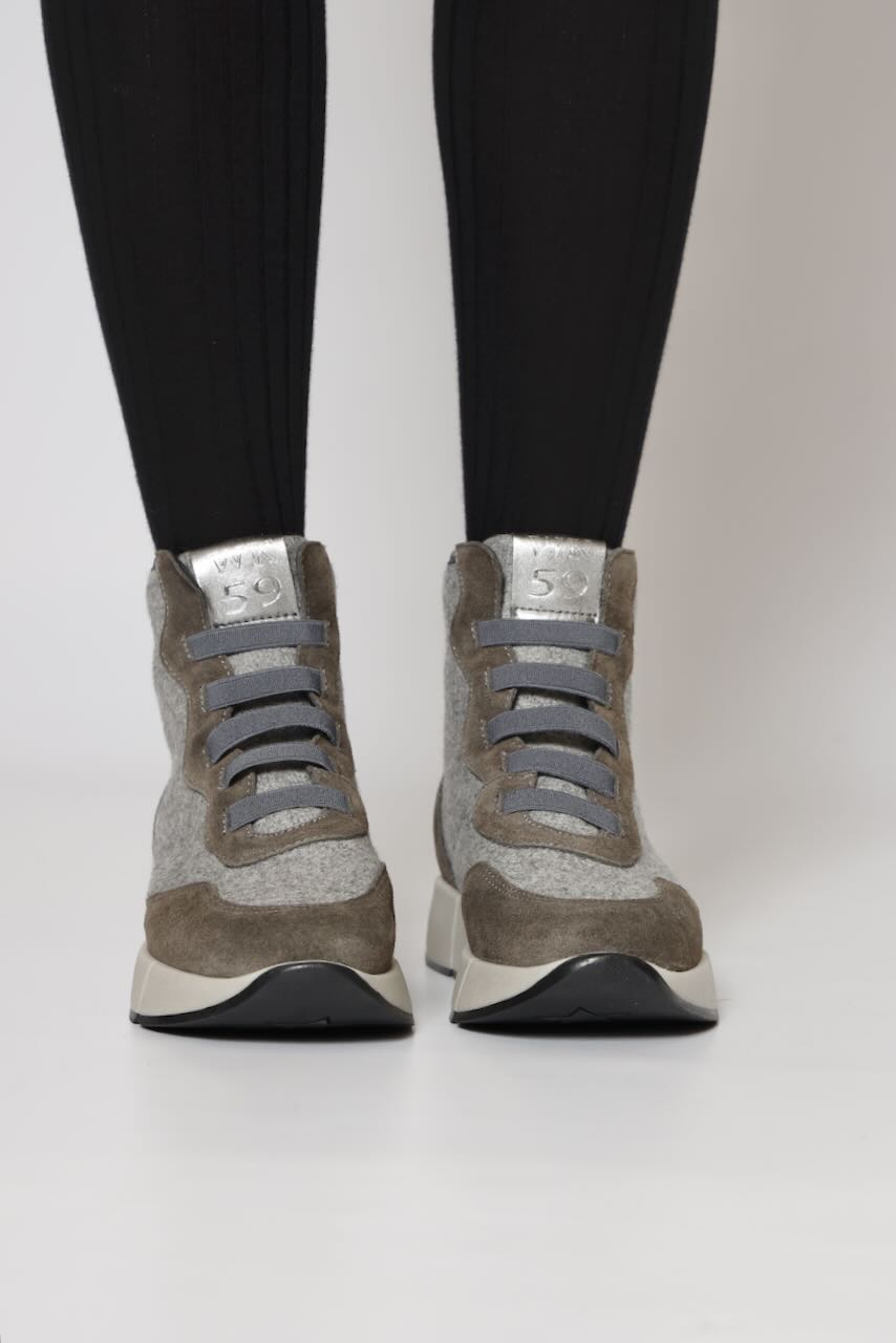 ZAPATILLA ABOTINADA 27076-GRIS