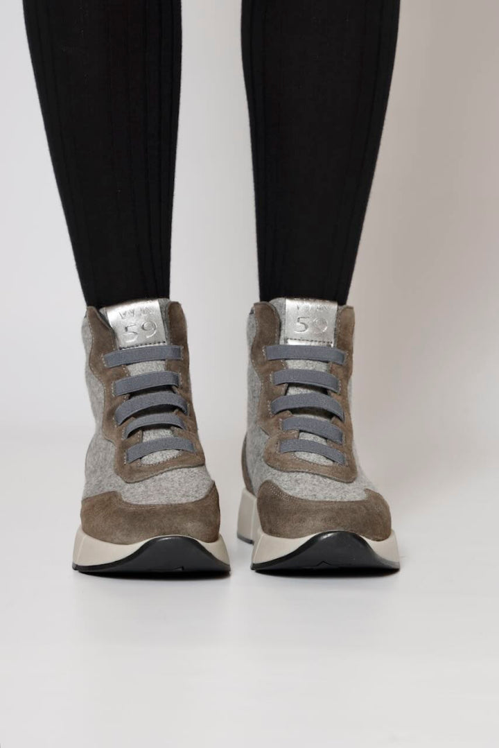 ZAPATILLA ABOTINADA 27076-GRIS