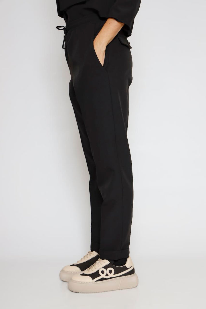 PANTALONES CON CINTURILLA ELÁSTICA 54-5091-NEGRO