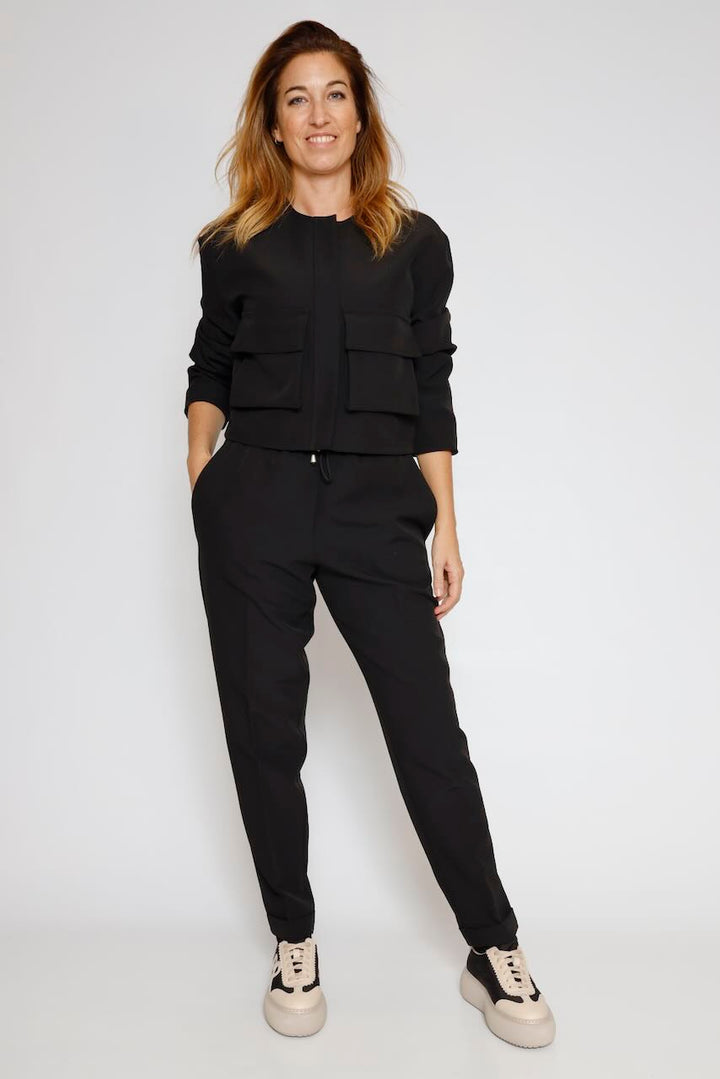 PANTALONES CON CINTURILLA ELÁSTICA 54-5091-NEGRO