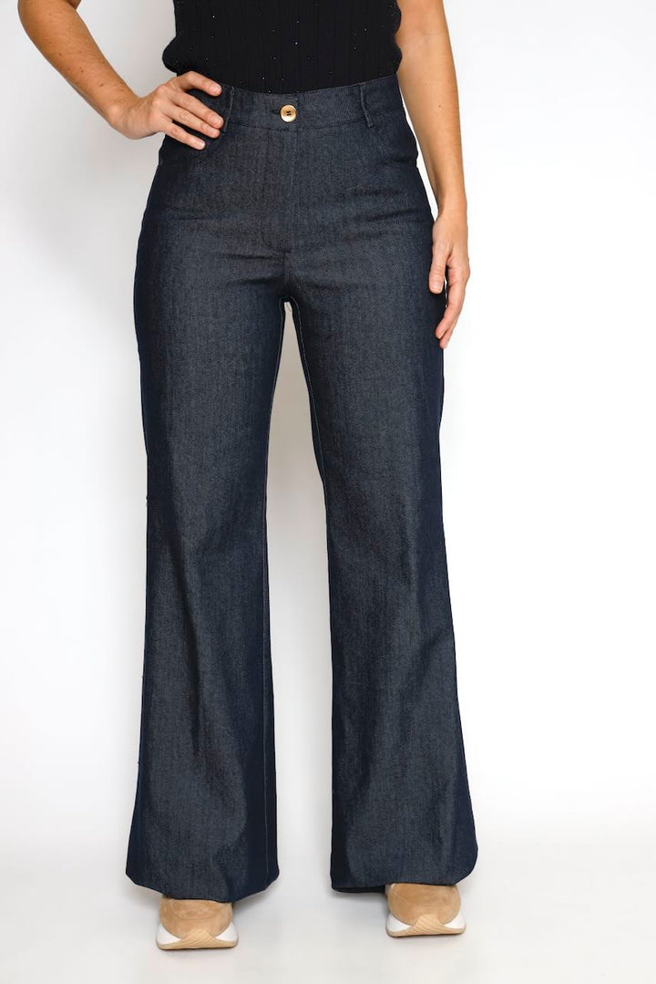 PANTALONES ACAMPANADOS 54-5005-BLU DENIM