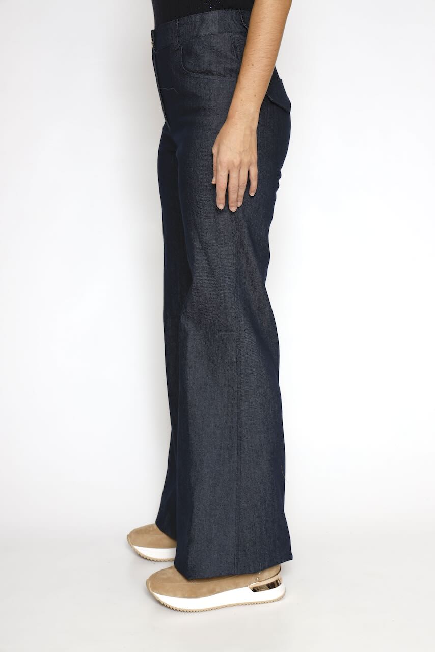 PANTALONES ACAMPANADOS 54-5005-BLU DENIM