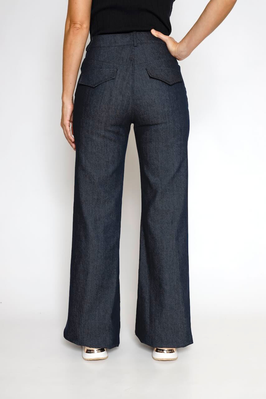 PANTALONES ACAMPANADOS 54-5005-BLU DENIM