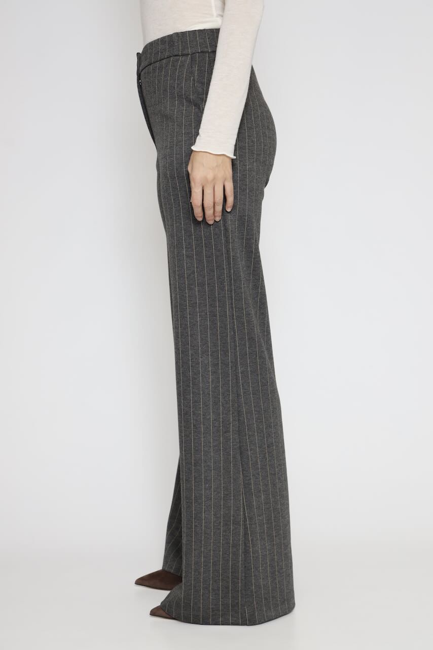 PANTALONES DE RAYAS 54-5073-CAMEL/GRIS