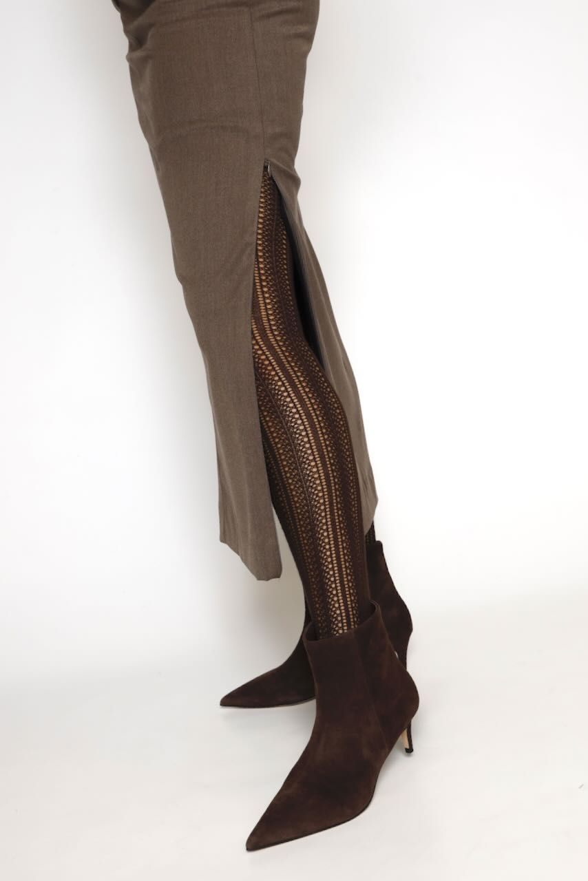 Falda lápiz midi 54-6034-CAFE