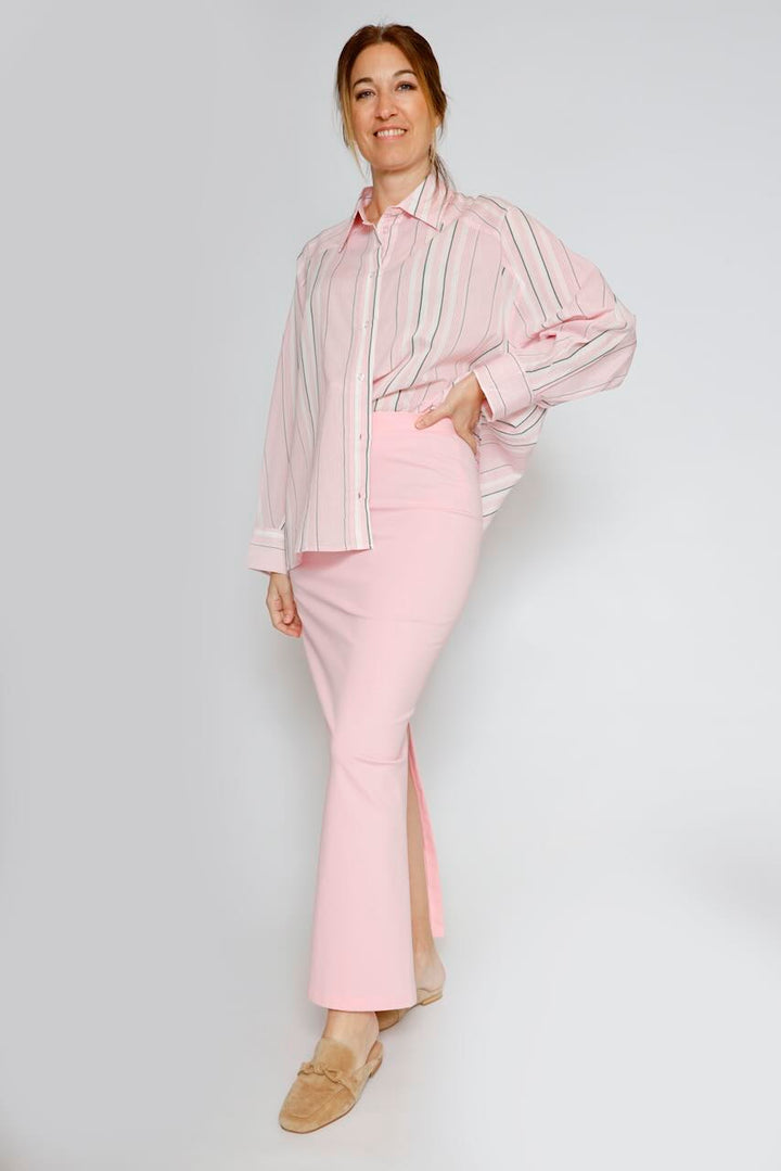 CAMISA BY10249-ROSA/VERDE