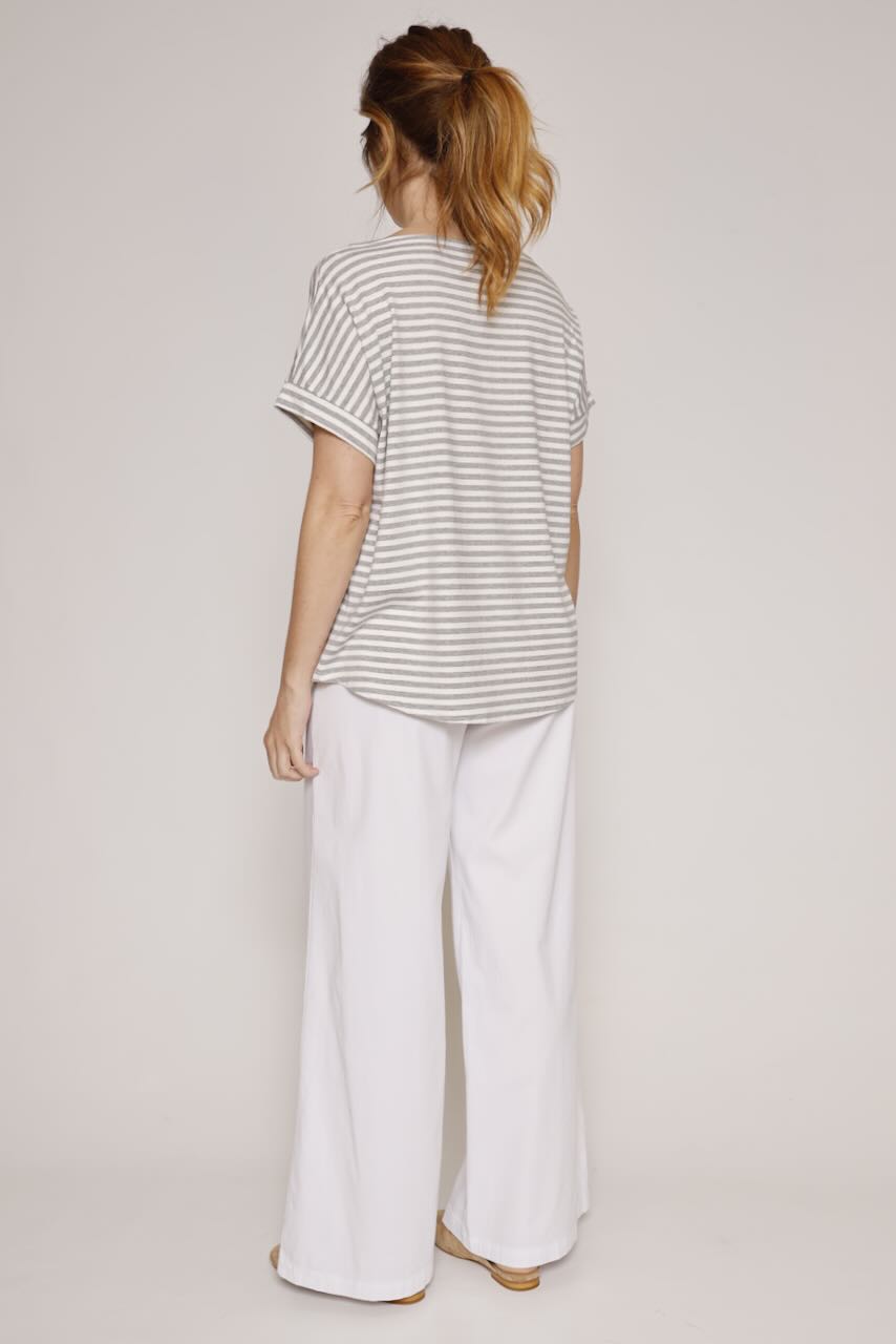 CAMISETA P26BU415-BLANCO/GRIS
