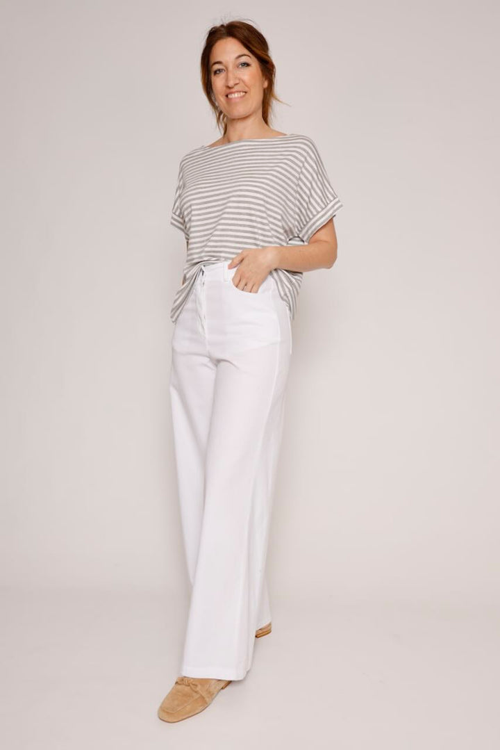 CAMISETA P26BU415-BLANCO/GRIS