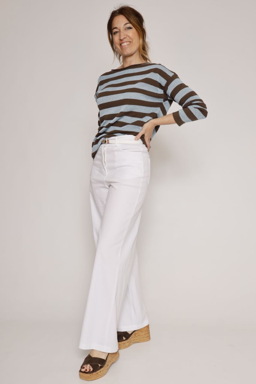 JERSEY P26MS507-MARRON/AZUL