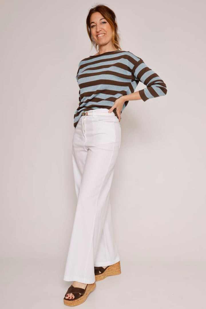 JERSEY P26MS507-MARRON/AZUL