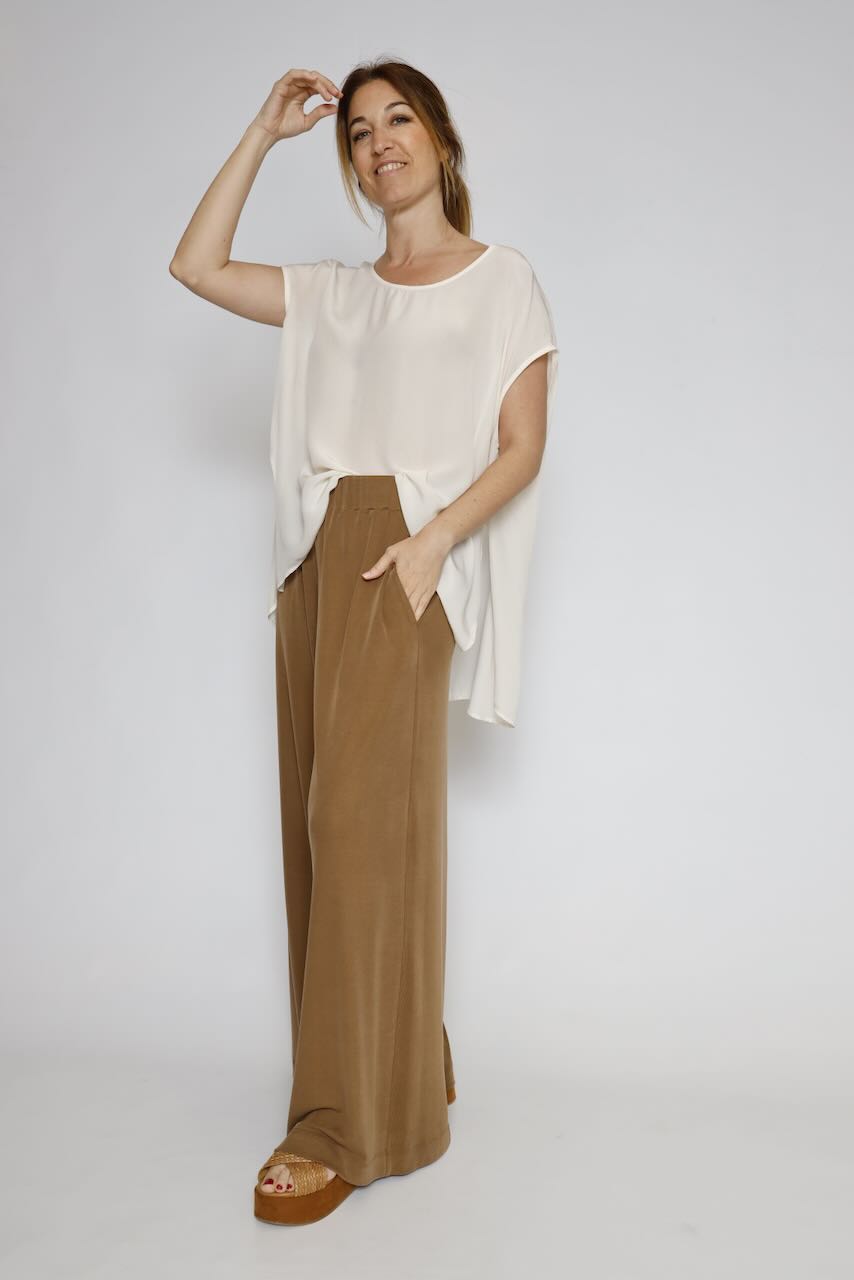BLUSA/LARGONA P26AN003-LATTE