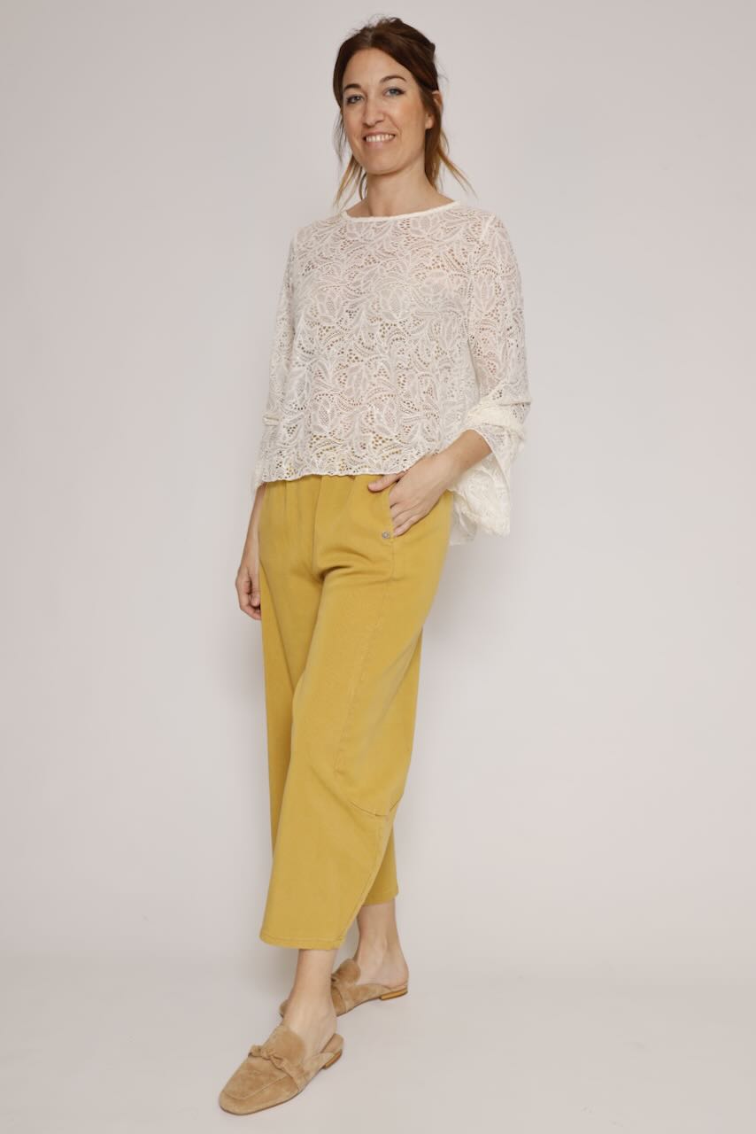 PANTALÓN P3OFCJMC17-MOSTAZA