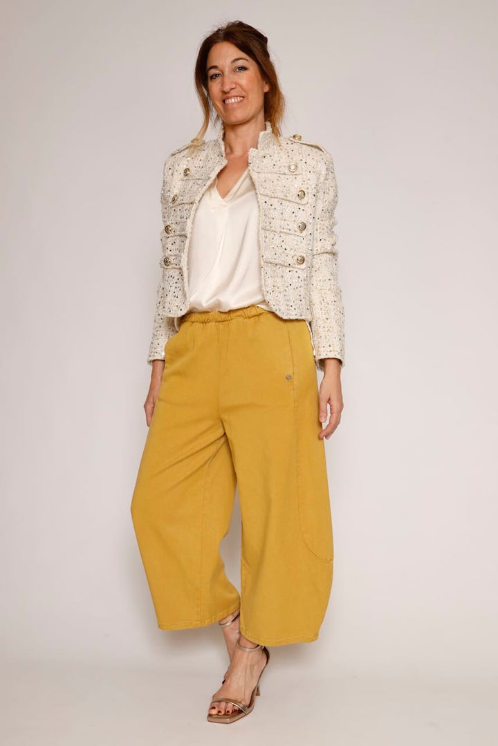 PANTALÓN P3OFCJMC17-MOSTAZA