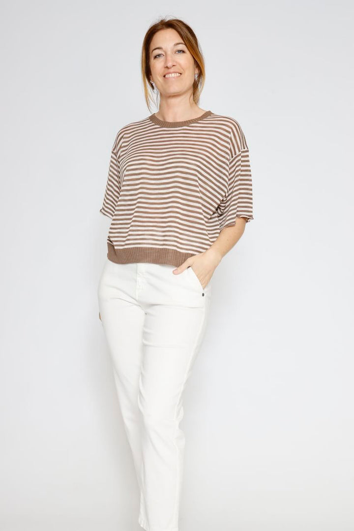 JERSEY P26DI523-ROSA/MARRON