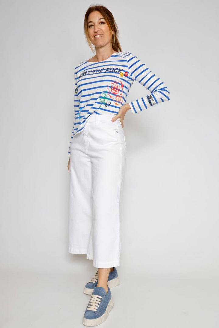 CAMISETA TWIGGY GRAF-BLANCO/AZUL