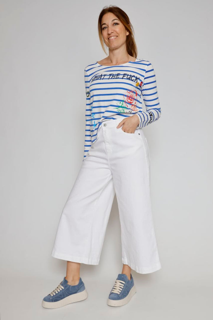 CAMISETA TWIGGY GRAF-BLANCO/AZUL