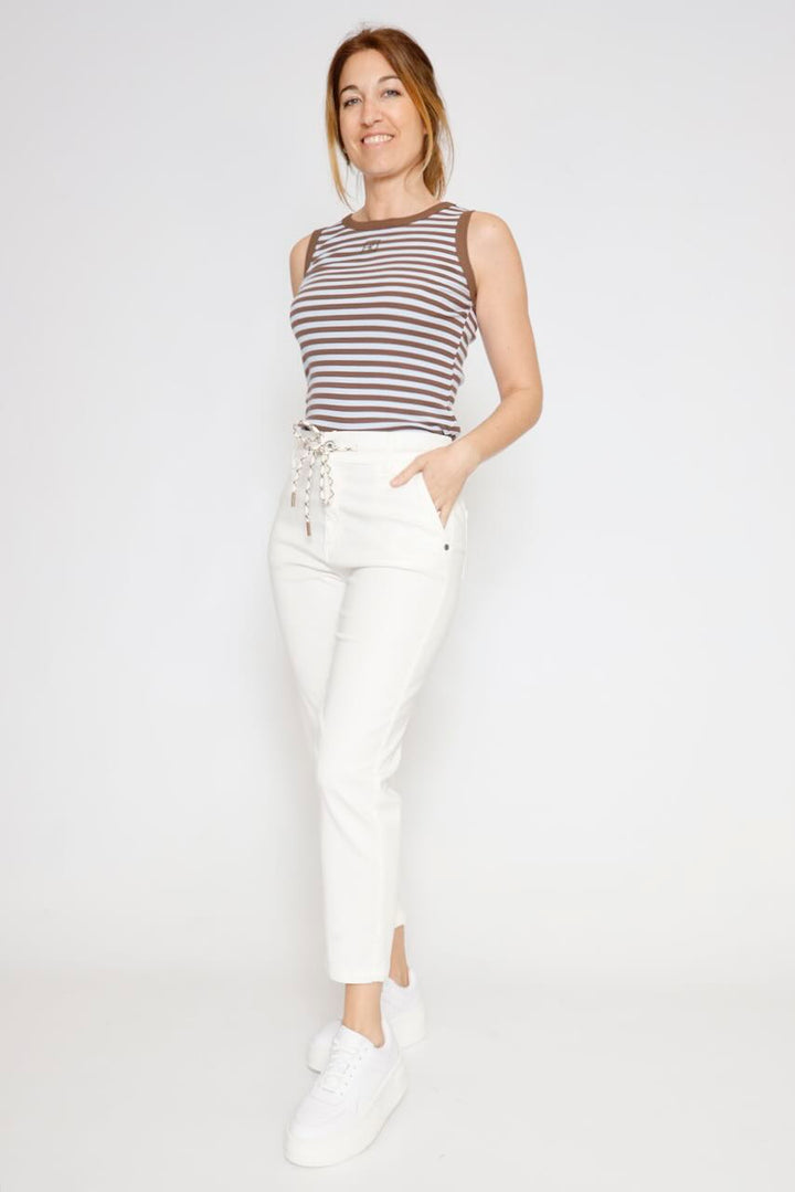TOP ARZA.7002624-MARRON/AZUL