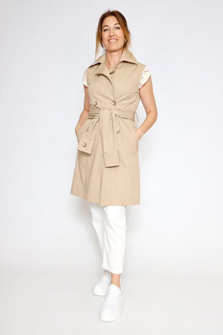 GABARDINA CHALECO P26AD803-BEIGE