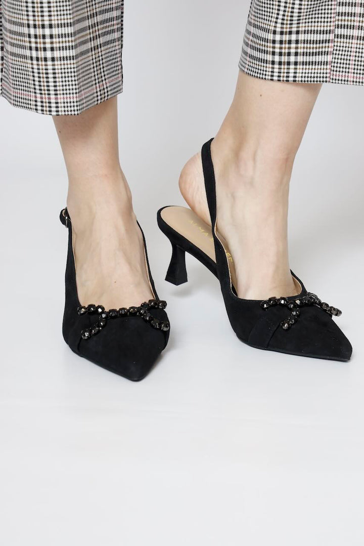 ZAPATO DESTALONADO V250659-NEGRO