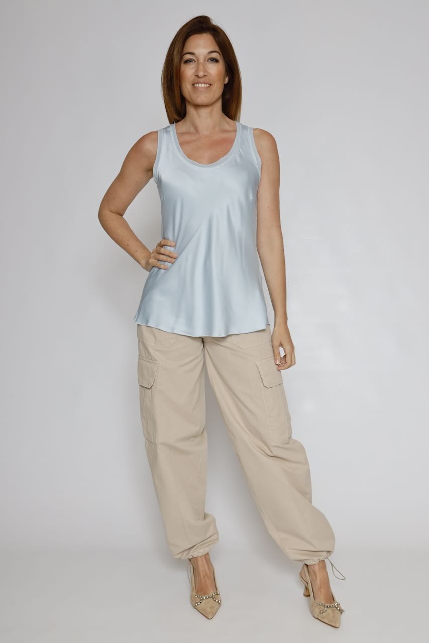 TOP P25AN004-AZUL CIELO