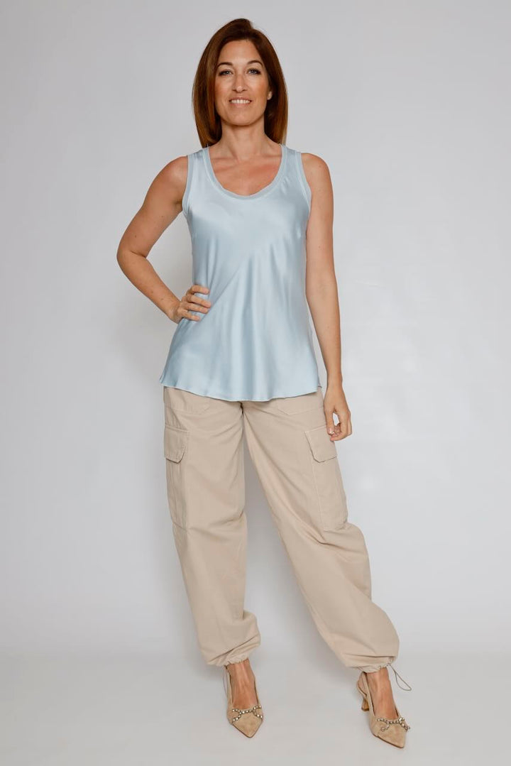 TOP P25AN004-AZUL CIELO