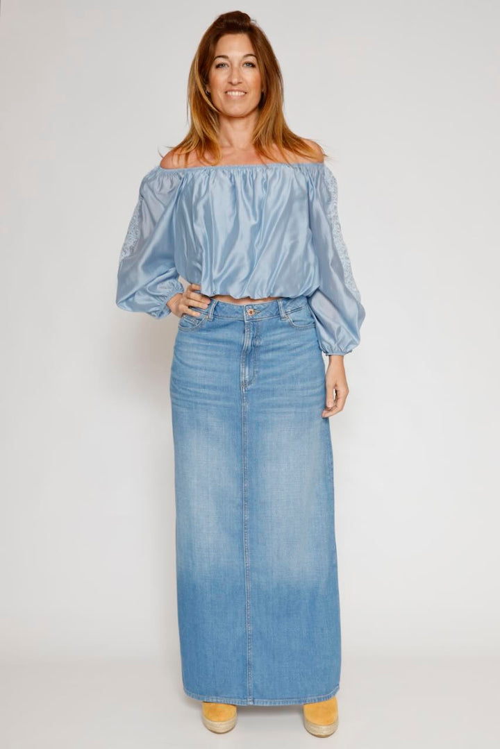 BLUSA P25ES114-AZZURRO