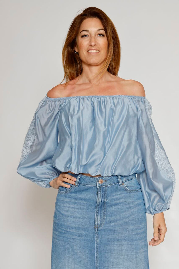 BLUSA P25ES114-AZZURRO