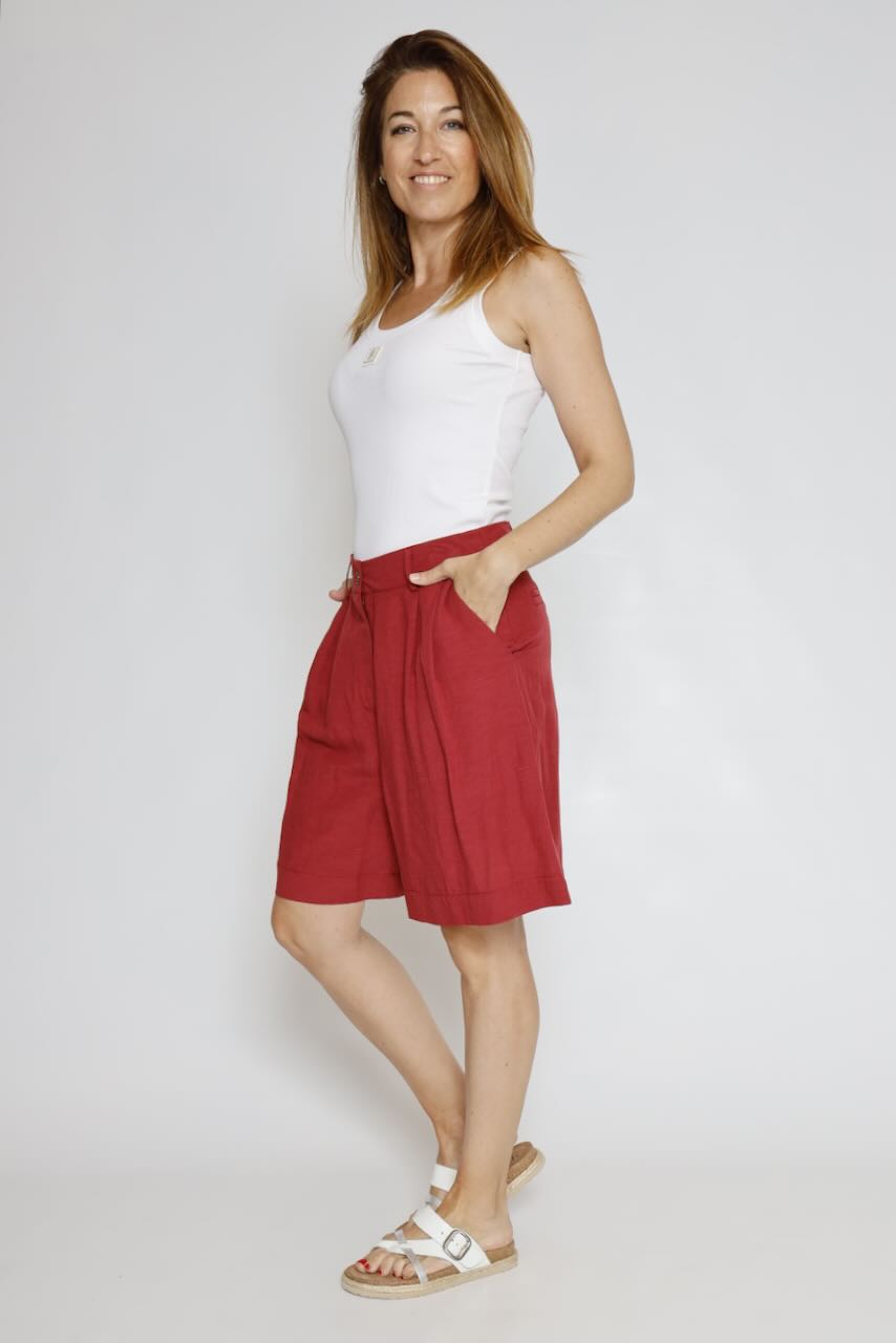 SHORT BY08174-BURDEOS