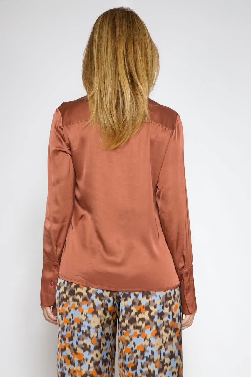 CAMISA BY09114-MARRON