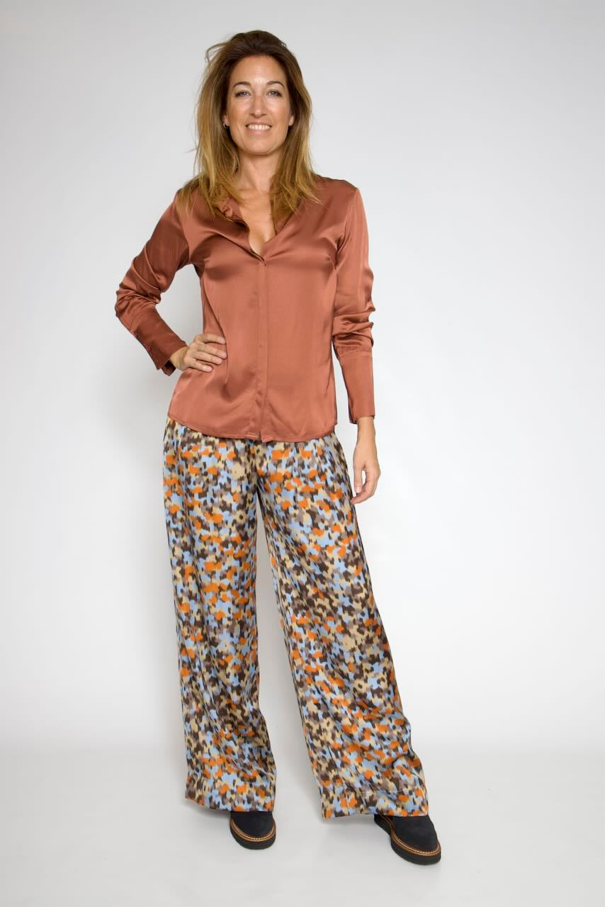 CAMISA BY09114-MARRON