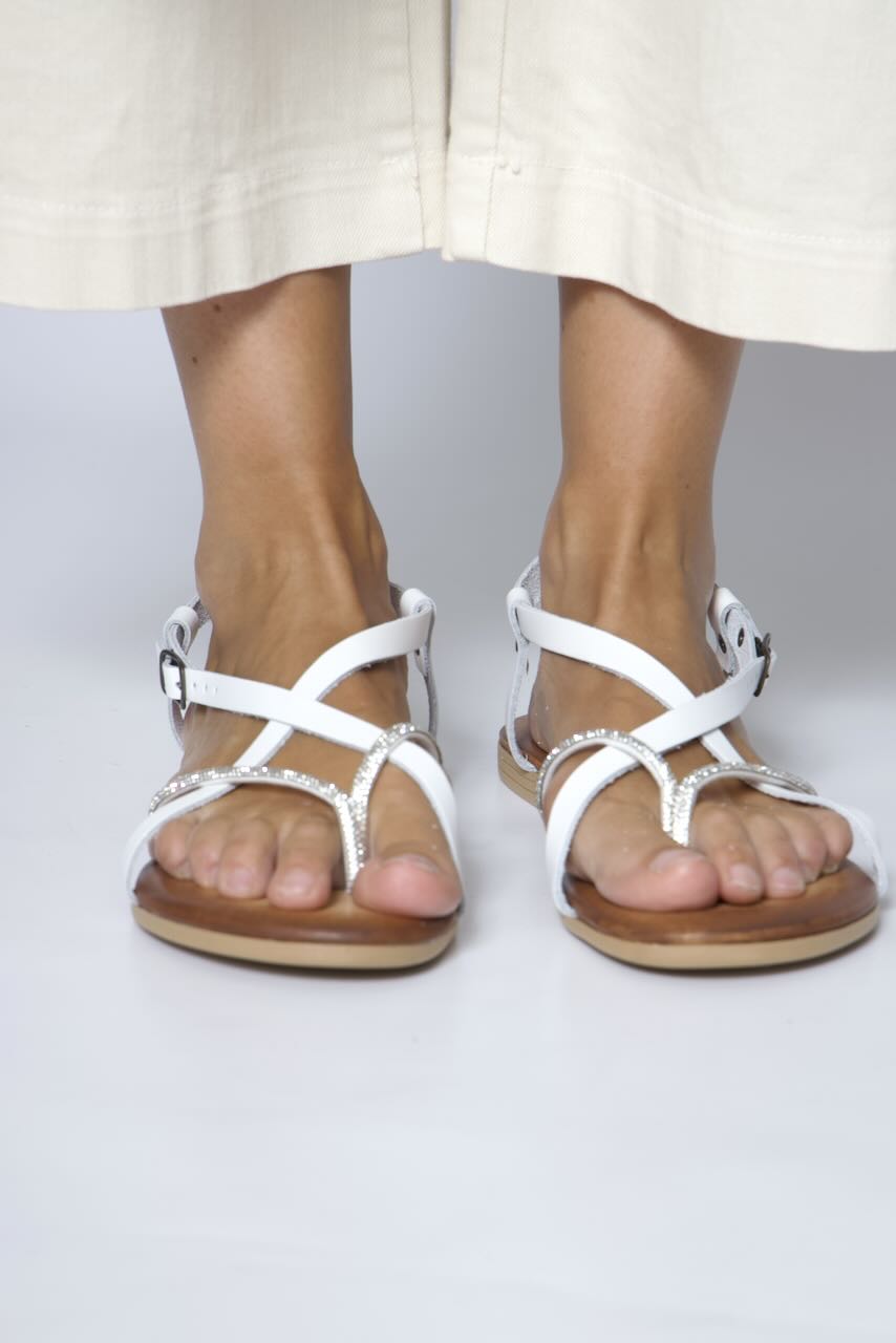 SANDALIA 1069307-BLANCO/PLATA