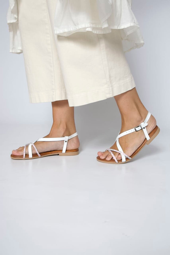 SANDALIA 1070307-BLANCO/PLATA