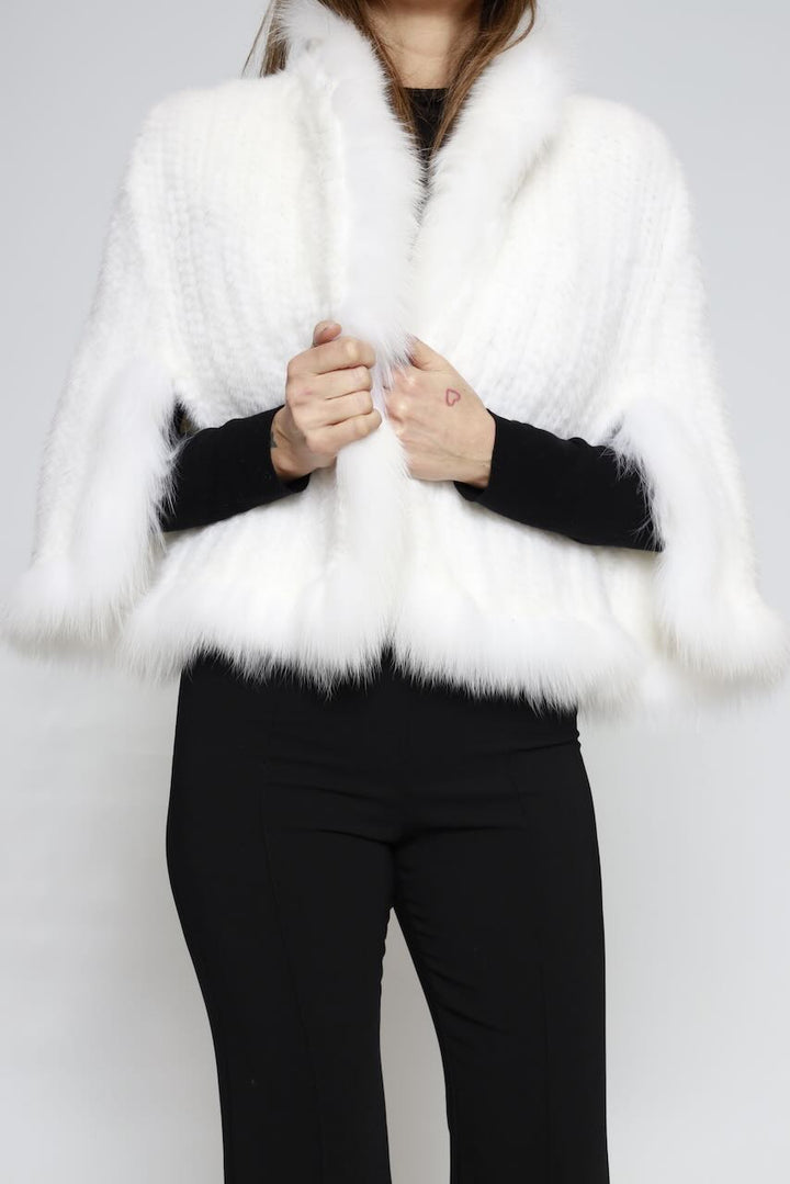 MINK FUR JACKET WITH FOX COLLAR 0542