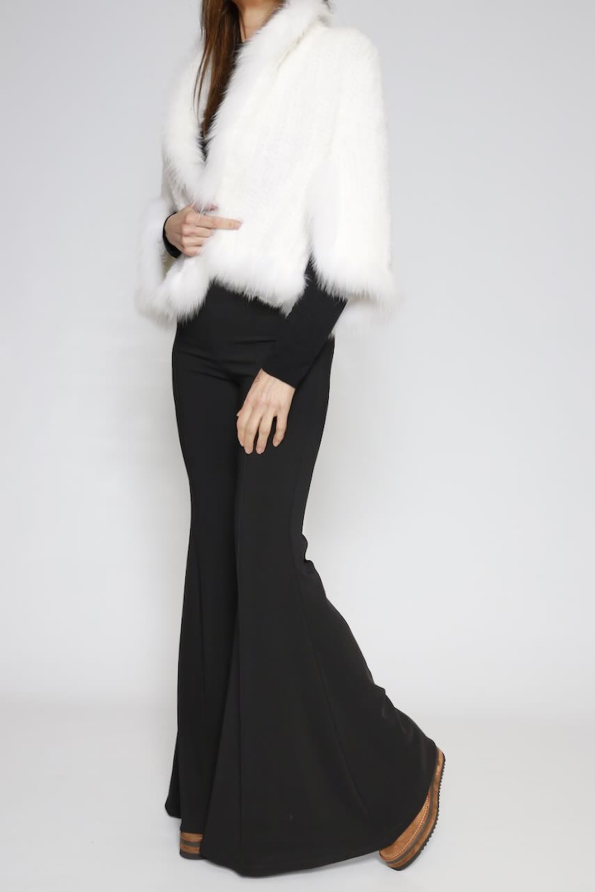 MINK FUR JACKET WITH FOX COLLAR 0542