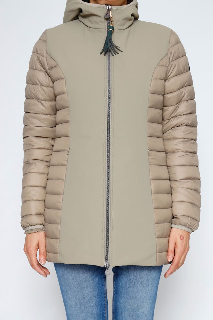 DOWN JACKET M48318-TAUPE