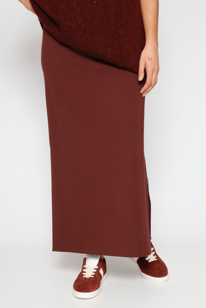 GLV6IHZ-BURGUNDY SKIRT