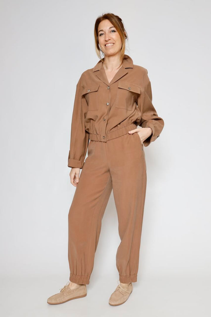 CHAQUETA CAMISA V0O3DIQ000-MARRON